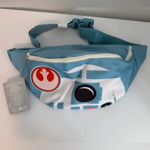 new Disney Parks Star Wars Galaxy’s Edge R2-D2 crossbody belt bag Fanny pack